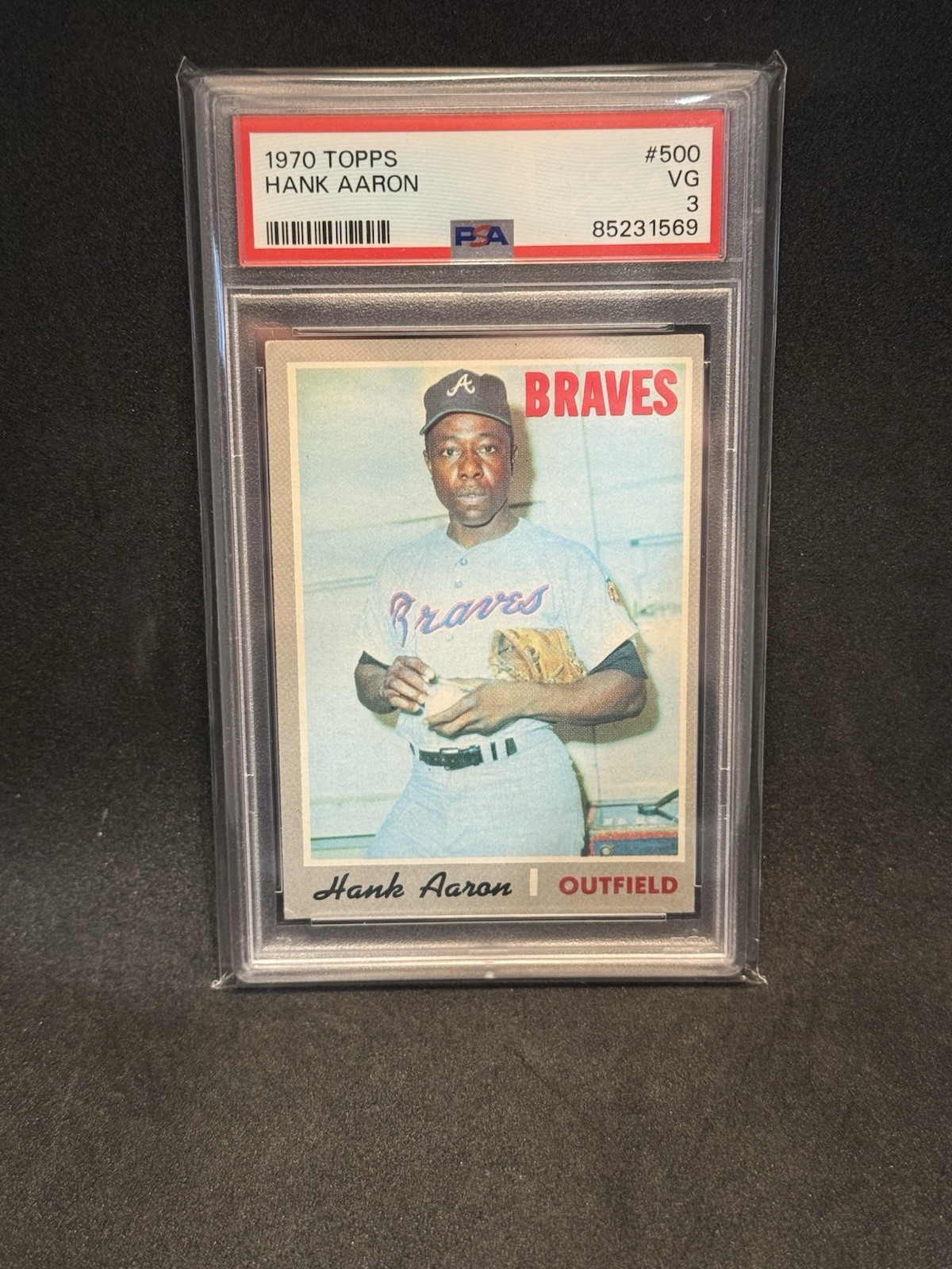 1970 TOPPS #500 HANK AARON PSA 3