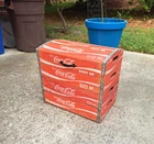 Storage Chest Made from 4 Vintage Wooden Coca Cola Crates Folk Art Repurposed