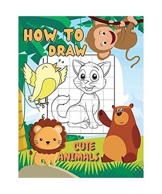 How to Draw Cute Animals: A Step-By-Step Drawing and Coloring Book for Kids. Lea