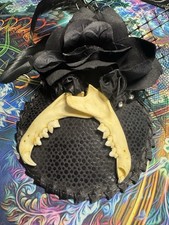 Raccoon Mandible Fascinator High Fashion Goth Witch Handmade