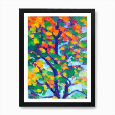 Leyland Cypress 2 tree Abstract Blo Framed Wall Art Poster Canvas Print Picture