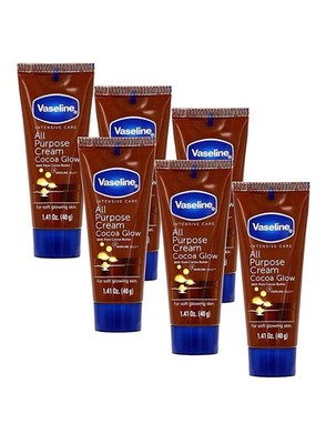 Vaseline All Purpose Cream Cocoa Glow, with Pure Cocoa Butter, 6