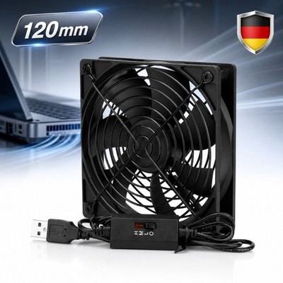 PC Gehäuselüfter Einstellbare Leise 12V 1500RPM USB Fan Ventilator lüfter 120mm