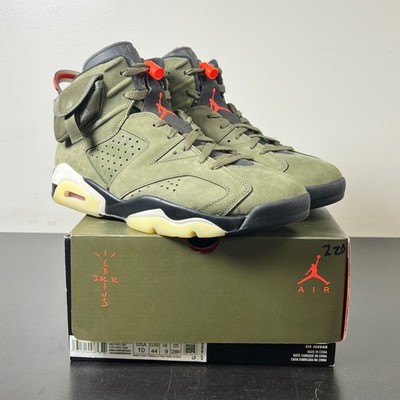 Jordan 6 Retro Travis Scott 10 (Lightly Worn Pre-Owned)JordanMedium Oliv Size 10