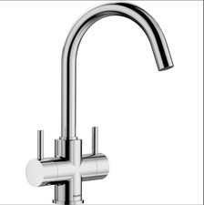 Blanco Camia Twin Lever Chrome Mixer Tap - No. 525334