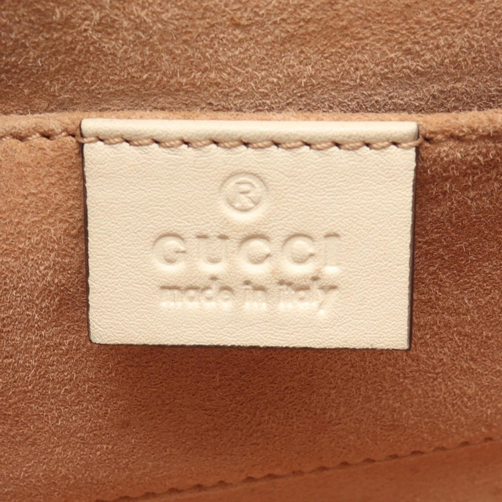 GUCCI Chain Shoulder Bag 432182 leather White Used Women thumbnail 4