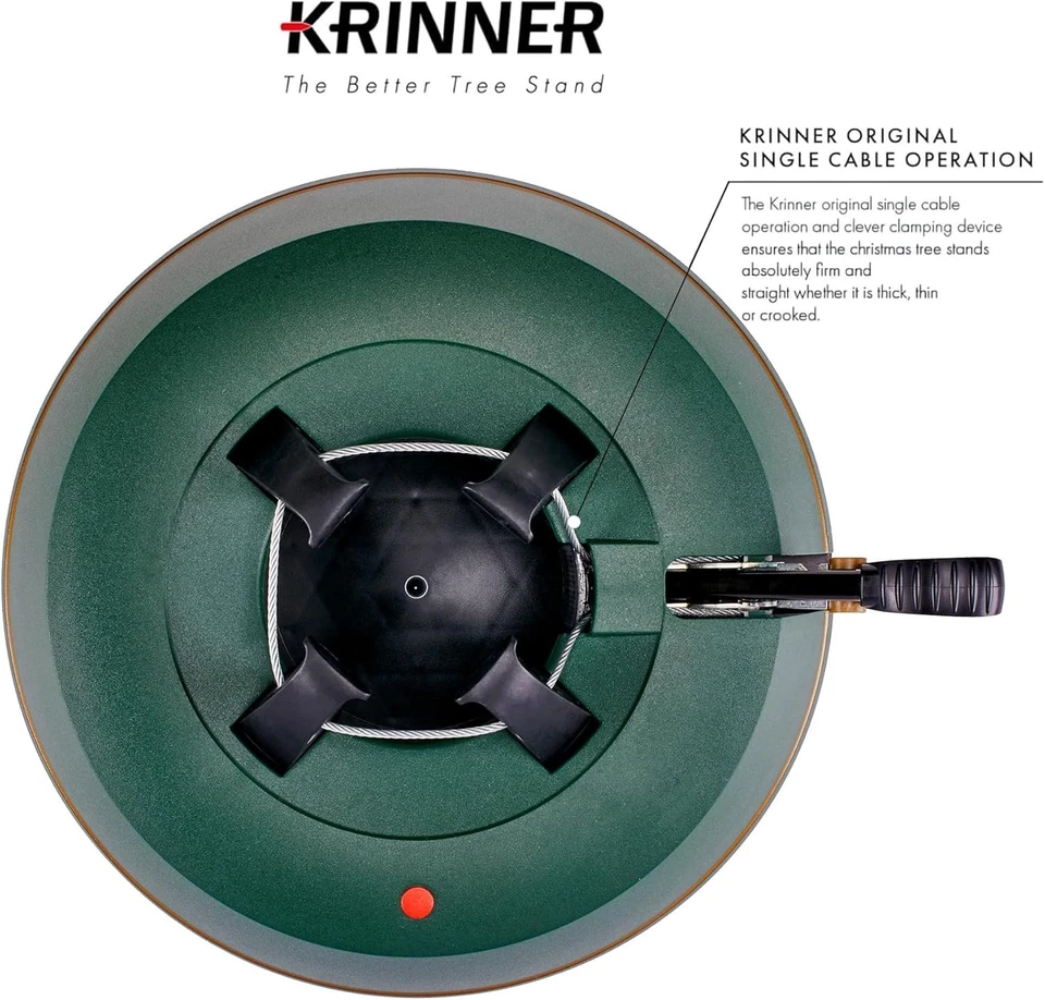 Soporte para árbol de Navidad, árbol de hasta 6 pies de alto, verde, Krinner 94760 Tree Genie S Foto 4 de 4
