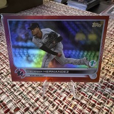 2022 Topps Baseball Elieser Hernandez Red Foil /50