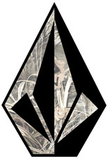 Volcom Stone Sticker XXL 9.5 " Team Surf Skate Snowboard Decal Tree Camo art