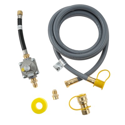 10 Feet 1/2 Inch Id Natural Gas Grill Hose With Quick Connect Fittings Assembly