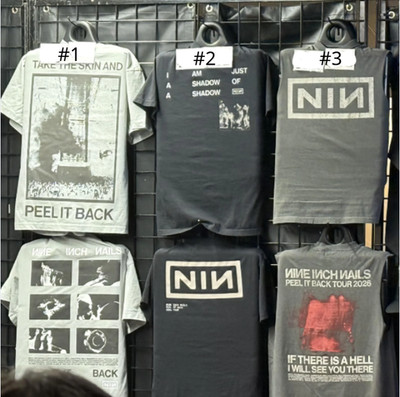 Nine Inch Nails NIN Peel It Back Tour 2026 Reprint T shirt