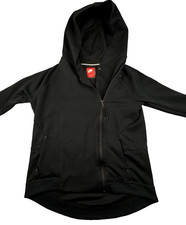 Nike Tech Fleece Full Zip Hoodie Jacket Cape Style Women  s Size Large Black