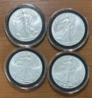 Lot of Four (4) 2021 $1 American Silver Eagles Type 2 - Brilliant Uncirculated
