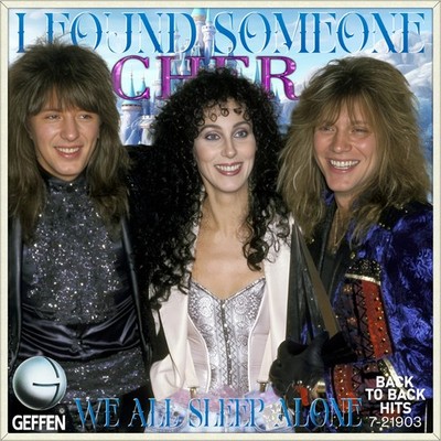 7'' CHER We All Sleep Alone JON BON JOVI RICHIE SAMBORA GEFFEN USA 1988 like NEW!