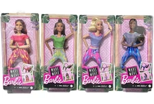 BARBIE Made to Move Yoga Dolls 2020 Articulated Blonde Brown Black Red Hair NEW
