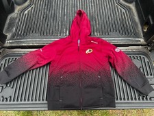 Washington Redskins NFL Reebok On Field Full Zip Hoodie Red Medium Men  s