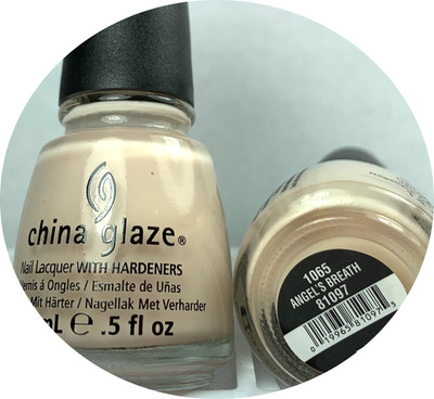 China Glaze Nail Polish Angel’s - 1065 - Breath sheer nude pink french