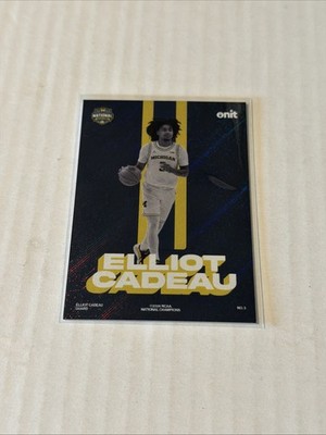 2026 ONIT Michigan Wolverines HOLO RETRO Champ BASKETBALL card ELLIOT CADEAU