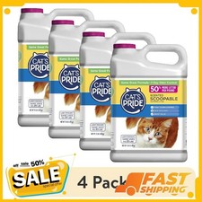  4 pack Cat's Pride Scented Scoopable Cat Litter, 12 lb Jug, NEW