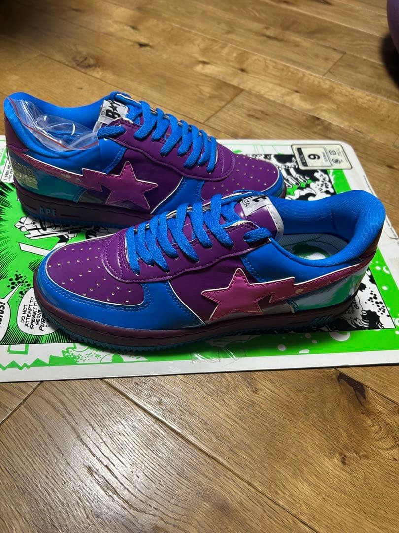 Men 9.0US A Bathing Ape Rare Shoes Vhtf Marvel Collaboration Bapestar Limited Ed image 9
