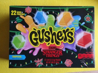 NEW Stranger Things  Gushers Sealed Tropical Flavor Box Netflix Collectible 9/26