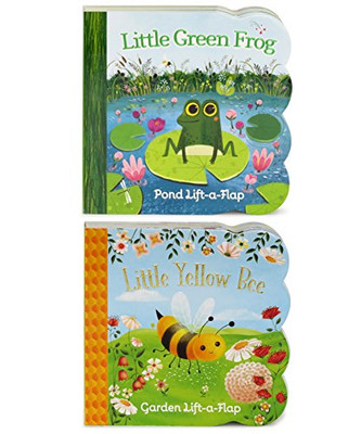 2 PACK CHUNKY LIFT A FLAP BOARD BOOKS - LITTLE YELLOW BEE By Ginger Swift NEW