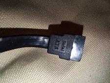 Flat SATA Data Cable, SATA Female to SATA Female 18 in 1.5 ft Black