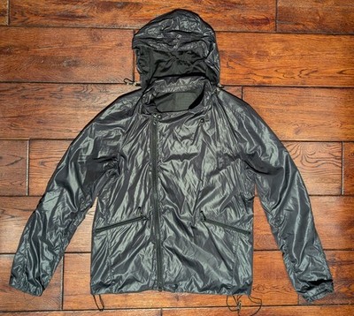 KZO Los Angeles Black Nylon Techwear Jacket Asymmetrical Zip - Zip-Away Hood - M