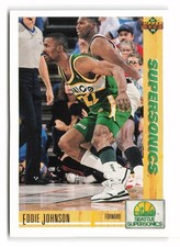 1991-92 Upper Deck #371b Eddie Johnson Seattle SuperSonics