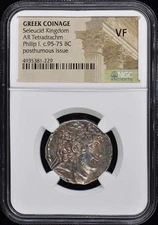 Greek Coinage Seleucid Kingdom AR Phillip 1 BC 95-75 NGC VF