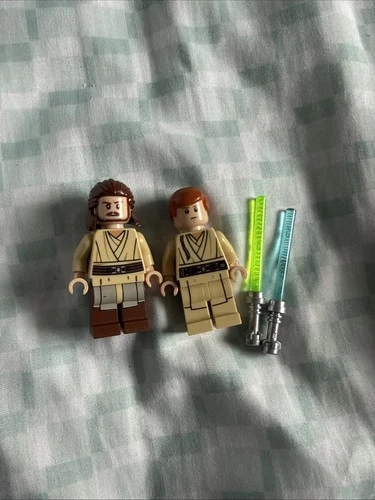 LEGO Qui-Gon Jinn (sw0810) & Obi-Wan Kenobi (sw0812) minifigures