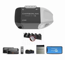 CHAMBERLAIN 1/2 HP Smart Quiet Belt Drive Garage Door Opener W/ Battery B2211T