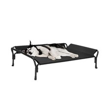 Cooling Elevated Dog Bed, Raised Dog Cot with 47.0"L x 32.0"W x 12.0"Th Black