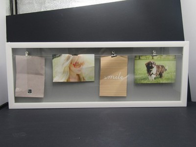 Umbra Clothesline Photo Display Rectangular Wall Mounted Picture Frame 26'' x 10''