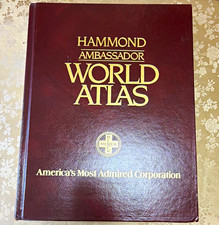 Hammond Ambassador World Atlas Hardcover, World, Ambassador Series