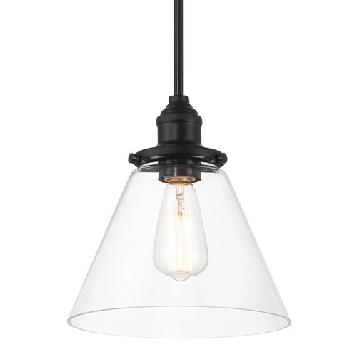 Minka Lavery 5686 Barwell 10"W Mini Pendant - Coal - Picture 1 of 6