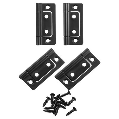 4 Stück 2x1 Zoll Türscharniere ohne Einsteckschloss,geräuscharm,dunkel