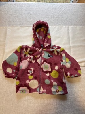 pipipipi 様 90's patagonia BABY FLEECE Patagonia Baby Fleece Jacket 12M Pink Floral Full-Zip Hooded Soft
