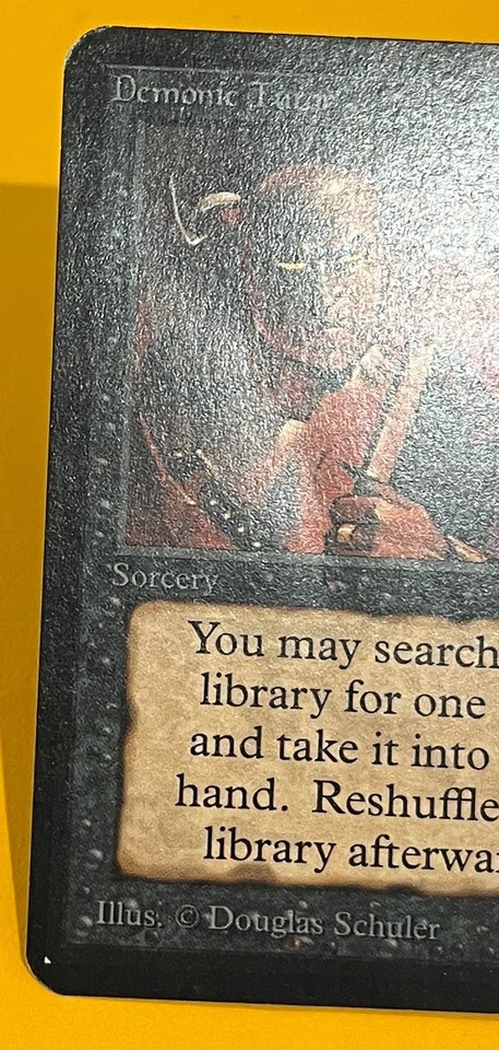 MTG DEMONIC TUTOR Alpha (Fold) (OldManMTG 012-274) - Image 3 of 4