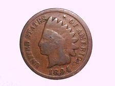 1894 Indian Head Cent Error  - Repunched Date Variety - FS-301 Snow-1