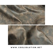 Leather Sheets, Distressed Leather, Desert Mustang, Cut to Size, Full Grain Pull