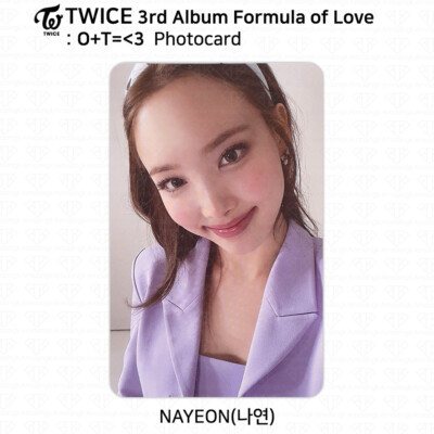 TWICE 3rd Album Formula of Love : O+T= 3 Official Photocard