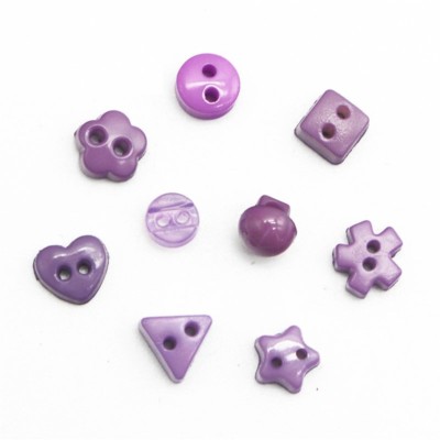Lot De 50 Boutons Scrapbooking 4 Trous Vert - 9 Mm, Résine, Mercerie, Couture