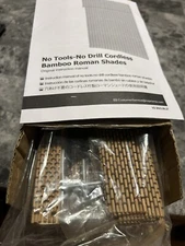 Cordless Bamboo Roman Shades, Privacy Blinds for Interior Windows