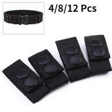 4/8/12 Pcs Tactical Belt Buckle Heavy Duty Belt Keeper Belt Fixation Adjustment