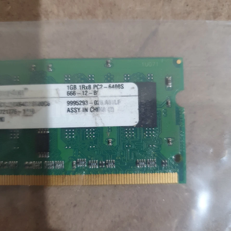 Kingston ACR128X64D2S800C6 1GB 1Rx8 PC2-6400S 800Mhz 200-Pin SO-DIMM DDR2 SDRAM - Image 3 of 4
