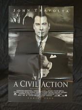 1999 A CIVIL ACTION Movie Poster John Travolta Robert Duvall James Gandolfini