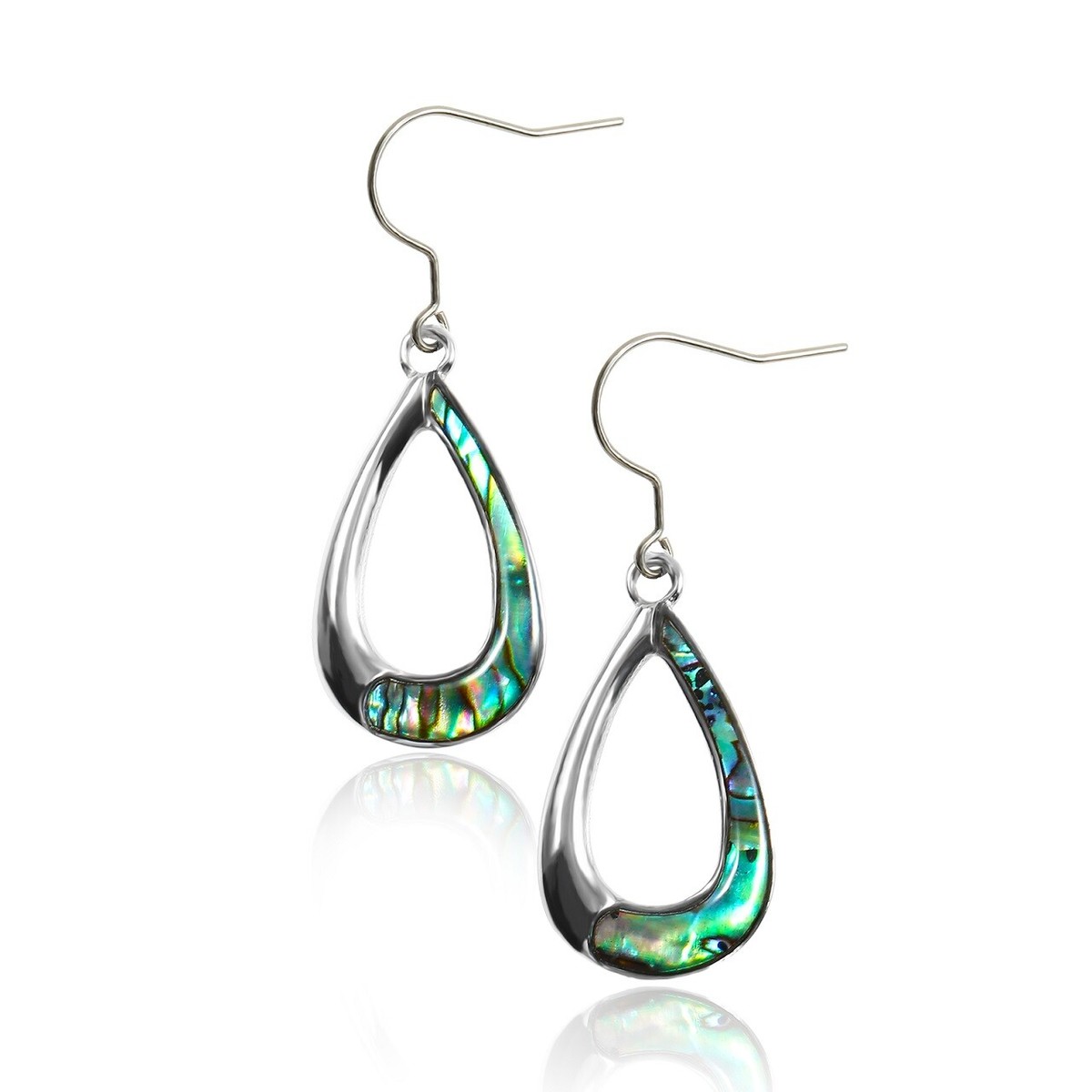Steel Women Drop Earrings Teardrop Shell Hypoallergenic Sleeper