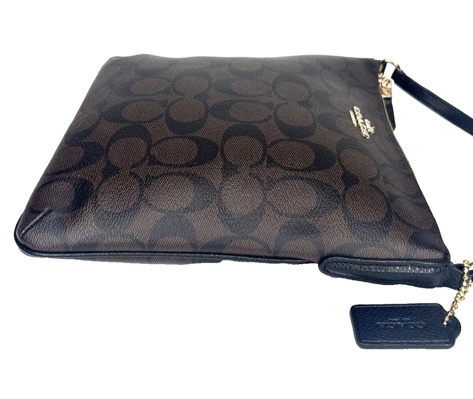 :COACH Signature North/South Crossbody F37490 Signature Coated Canvas NWOT - Image 3 of 4