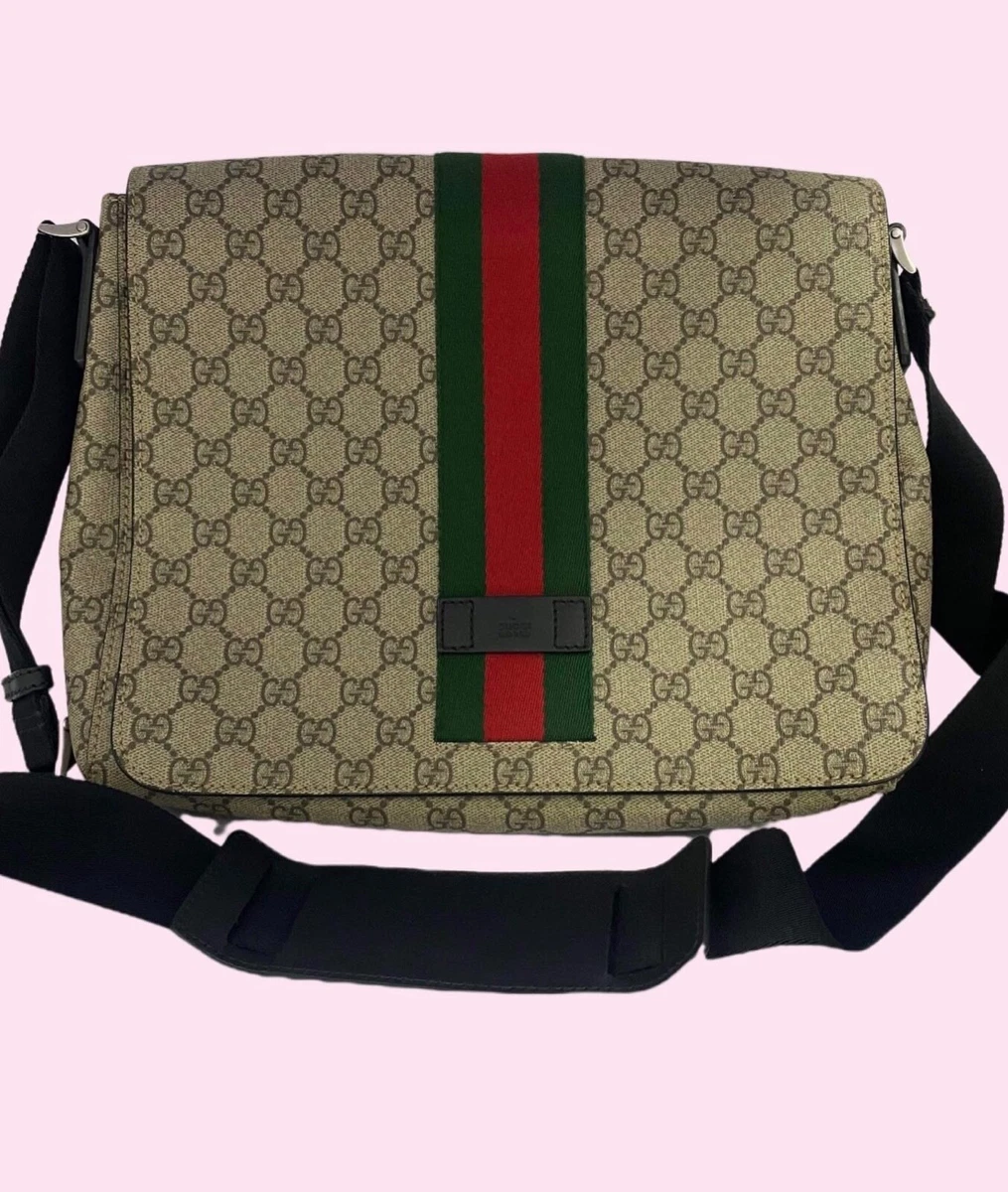 Vintage Gucci GG Canvas Messenger Bag eBay
